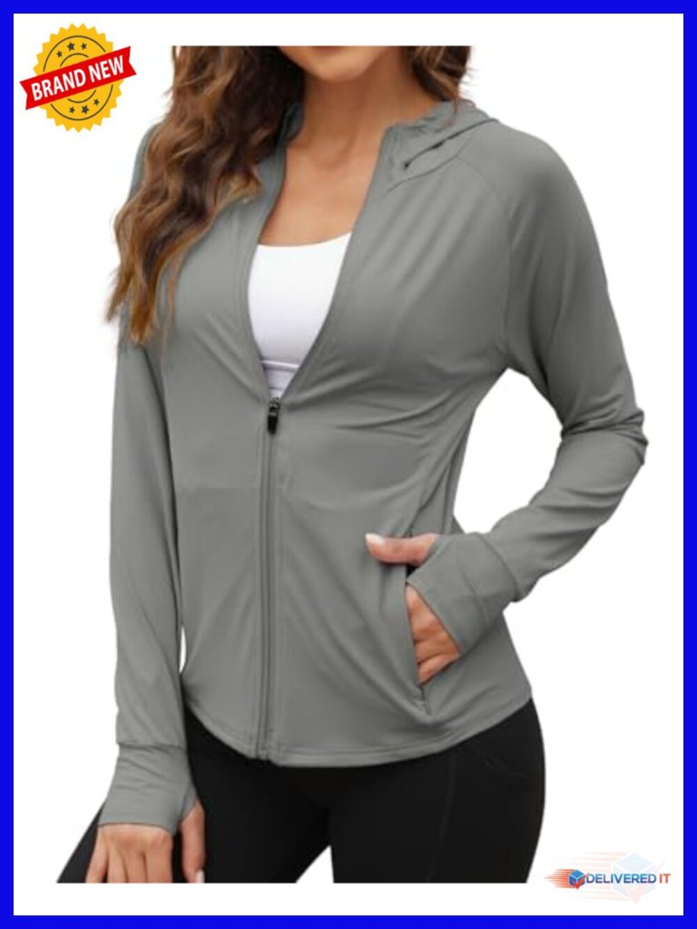 UPF 50+ Women's Sun Protection Jacket Hoodie Athletic Hiking